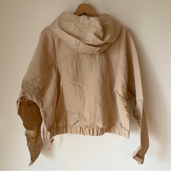 NEW Free People Ride The Wave Solid Popover Jacket In Pink Sand - Picture 12 of 16